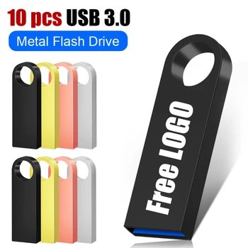 10 шт./лот USB флеш-накопитель 128 ГБ 64 ГБ памяти USB flash 32 ГБ высокоскоростной флэш-накопитель 3.0 16 ГБ USB флэш-накопитель pendrive Быстрая доставка