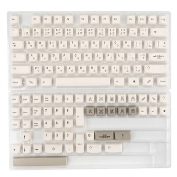 126шт Японских ключей PBT Custom Dye Sublimation MA Keycaps для механической клавиатуры MX GK61 64 84 Layout