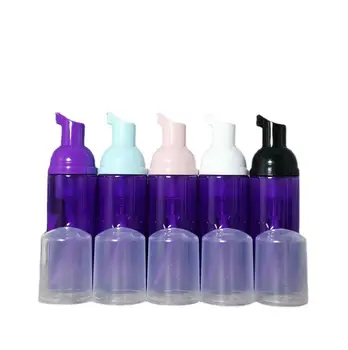 18 шт./лот, Фиолетовая Пластиковая бутылка с насосом для вспенивания, Многоразовый Пустой Косметический флакон, Дозатор мыла, контейнер для пены, 60 мл