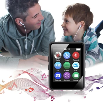 2022 MP3 Мини музыкальный плеер Bluetooth 5.0 Студенческие спортивные Электронные книги FM MP3-плеер Модный музыкальный плеер Walkman