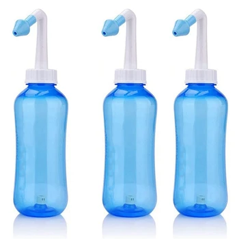 3 РАЗА Промывка пазух носа 500 мл - Средство для промывания носа, промывка носа (бутылка 500 мл)
