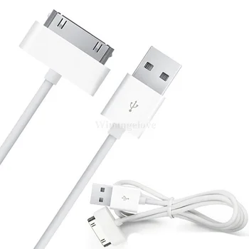 50шт USB Кабель для передачи данных Проводная Зарядка Для iPhone 4 s 4S 3GS 3G iPod Nano iPad 2 3 Кабель Зарядного устройства 30 Pin Cargador Зарядный Кабель