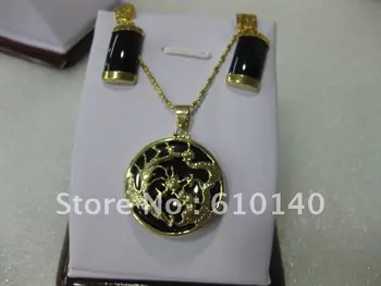 5ШТ e Jewellery ожерелье кулон серьги набор SAM_1924