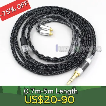 8-Жильный Посеребренный черный кабель для наушников Для JVC HA-FW001 FW002 FD02 FD01 FW10000 HA-FW01 HA-FW02 HA-fx850 HA-fx1200 LN006595