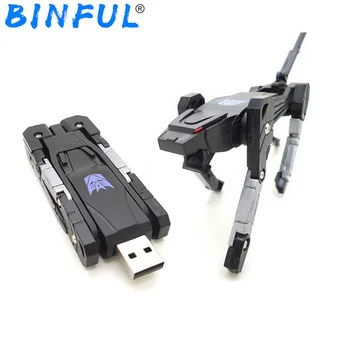 BinFul Высокоскоростная Оригинальная Пластиковая Деформированная Собака 8GB 16GB 32GB 64GB 128GB 256GB USB Флэш-накопитель Pen Drive Memory Disk Флешки