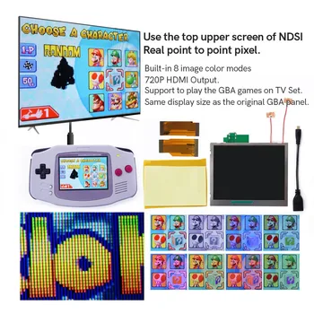 HISPEEDIDO GANi Для Game Boy Advance GBA NDSi ЖК-экран, HDMI-совместимый ТВ-видеовыход, комплект подсветки для корпуса дисплея