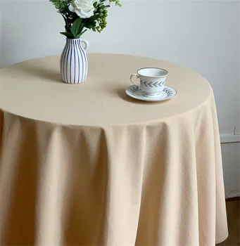 Ins Однотонная Скатерть Пылезащитный чехол для стола для кухни, свадебной столовой, Декор рабочего стола