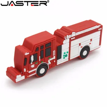 JASTER флешка пожарная машина usb флэш-накопитель Пожарная машина ручка-накопитель u диск 4 ГБ 8 ГБ 16 ГБ 32 ГБ 64 ГБ флэш-карты памяти бесплатная доставка