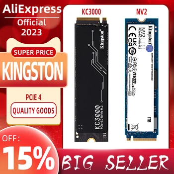 Kingston KC3000 NV2 ssd nvme m2 PCIe 4.0 Disco SSD 500 ГБ 1 ТБ 2 ТБ Внутренний твердотельный накопитель Жесткий диск M.2 2280 PCIe 4.0 x4