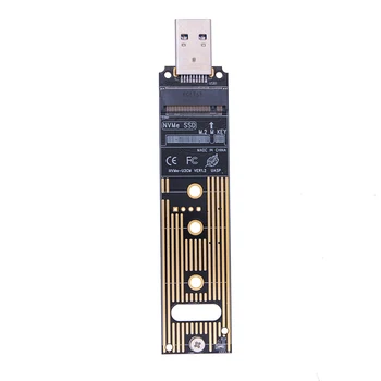 M.2 NVME SSD к USB 3,1 Адаптер 10Gpbs USB3.1 M.2 NVME к USB-A 3,0 Внутренний конвертер карты JMS583 с чипом для PCI-E/M.2 Nvme SSD
