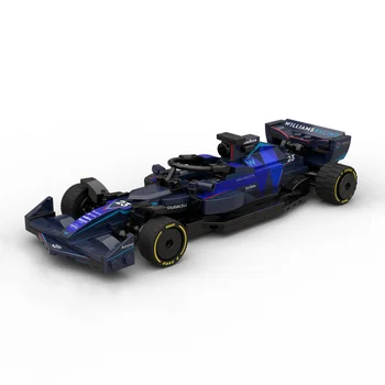 MOC-108043, гоночный автомобиль Mini Formula F1, строительный блок, спортивная игрушка-головоломка, модель для детского подарка