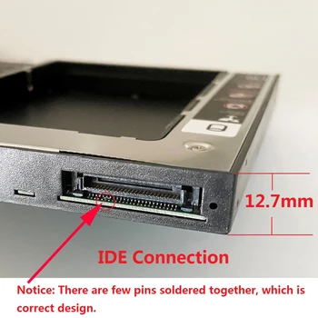 NIGUDEYANG IDE 2nd SSD HDD Жесткий диск с Оптическим отсеком Caddy Frame Адаптер для Sony VGN-FW140E VGN-CR42S VGN-FW139E swap AD-7560A DVD