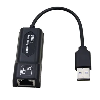 USB Ethernet Адаптер Сетевая карта USB 2.0 к локальной сети RJ45 для ноутбуков Win7/Win8/Win10 Ethernet USB
