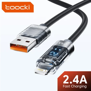 USB-кабель Tooci Для iPhone 14 13 12 mini 11 Pro Max Xs Xr X 8 С Подсветкой, Быстрое Зарядное Устройство, Дата-Кабель Для iPad, Проводной Шнур