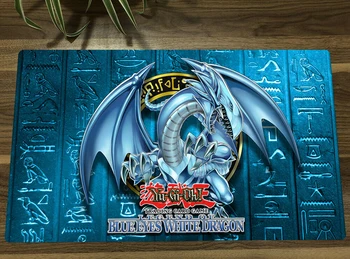 YuGiOh Blue-Eyes White Dragon TCG CCG Playmat Торговый Карточный Игровой Коврик Настольный Игровой Коврик Для Мыши Коврик Для Мыши Бесплатная Сумка