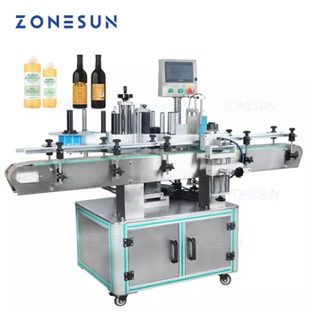 Автоматические Круглые бутылки ZONESUN Могут Опарывать Позиционирование и аппликатор этикеток ZS-TB260Z для Этикетировочной машины ZS-TB260Z для Косметического напитка