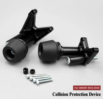 Алюминиевая Черная рамка с ЧПУ, слайдер, защита от крушения, подходит для Honda CB650F 2013-2016 14 15 16 CB 650 F 2014 2015 2016