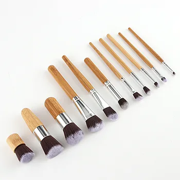 Бамбуковые кисти для макияжа частная торговая марка косметики для макияжа, наборы для макияжа, инструменты для макияжа