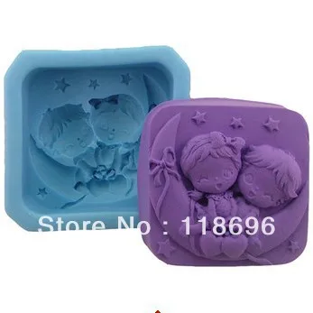 Бесплатная доставка ангел силиконовая форма для мыла, форма для украшения торта, форма для торта, ручная форма для мыла № SO-024