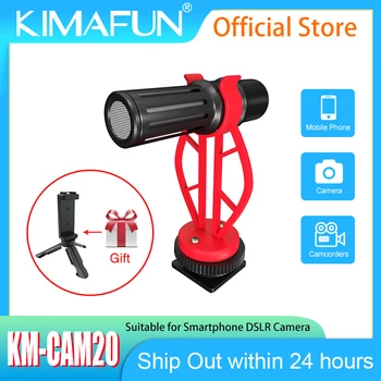 Видеомикрофон KIMAFUN Mini Shotgun Универсальный Микрофон для записи видеоблогов для зеркальной камеры iPhone Android Смартфонов Mac Планшетов