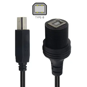 Водонепроницаемый кабель для принтера и сканера Jimier USB, удлинитель USB 2.0 Type B от мужчины к женщине, Водонепроницаемый пылезащитный кабель для передачи данных