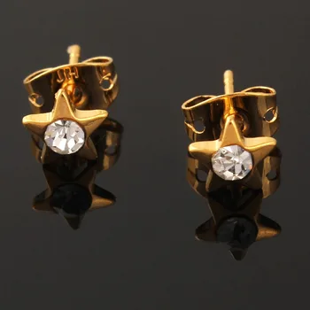 Высококачественные Серьги-гвоздики с кристаллами Star Note и жемчугом Золотого цвета, женские мини-серьги, ювелирные изделия