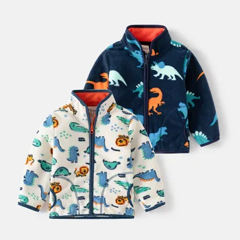 Высококачественный весенне-осенний детский кардиган, флисовое пальто, повседневная модная хлопковая одежда для мальчиков и девочек, детская цветная повседневная детская одежда