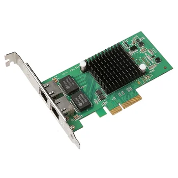 Гигабитная серверная сетевая карта с двумя портами RJ45 и сетевой картой Lntel I350 PCIe 4X