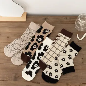 Детские носки baby brim floret bear с высоким ворсом из хлопчатобумажных носков sox для мальчиков, восстанавливающих древние способы, детские носки до колена