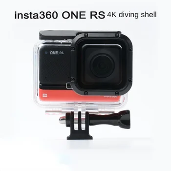 Для Insta360 One Rs Diving Shell Водонепроницаемая оболочка 4K Широкоугольная версия Водонепроницаемая 60-метровая защитная оболочка