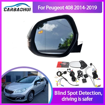 Для Peugeot 408 2014-2019 BSA BSM BSD Система Мониторинга слепых зон 24 ГГц Миллиметровые волны Радарный Датчик Зеркало Светодиодный Световой Сигнал Предупреждение