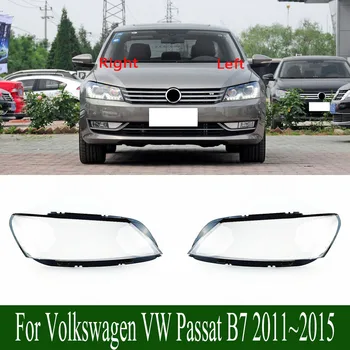 Для Volkswagen VW Passat B7 2011 ~ 2015 Крышка фары Прозрачный абажур Корпус фары Корпус из оргстекла Замена Оригинального объектива