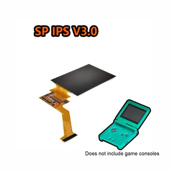 Для игровой консоли Nintend GBA SP, ЖК-экран с подсветкой IPS, сменный ЖК-экран с 5-уровневой регулировкой яркости