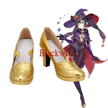 Игра Genshin Impact Cosplay Mona/ботинки для косплея на Хэллоуин, обувь на заказ для женщин и девочек, унисекс