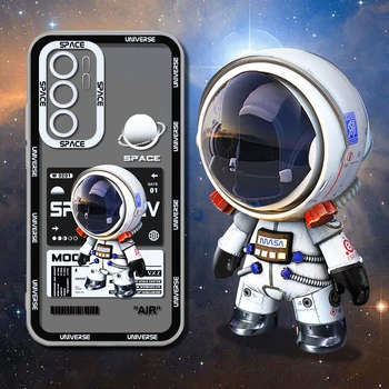 Космический Астронавт Чехол Для телефона Samsung Galaxy S22 S21 FE S20 S10 Plus Note 20 Ultra 10 A33 A53 A73 A32 A52 A72 Силиконовый Чехол