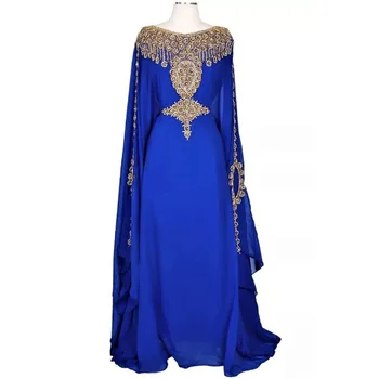 Модное Дубайское Кафтановое Платье Фараша Исламское Платье Изысканное Длинное Платье
