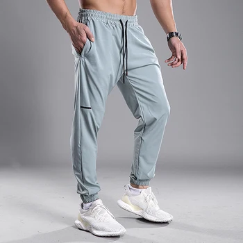 Мужские спортивные штаны для бега с карманами, Спортивные футбольные брюки, тренировочные спортивные брюки, эластичные спортивные брюки для бега трусцой