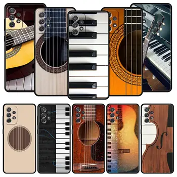 Музыкальный Инструмент Гитара Пианино Для Samsung A51 A71 A21S A12 A11 A31 A41 A01 A03s A52 A32 A22 A13 A23 A33 A53 A73 Чехол для телефона 5G