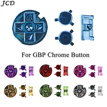 Набор цветных Хромированных кнопок JCD Для Замены карманных кнопок Gameboy Pocket Направление движения Включение Выключение Клавиша A B D Pads
