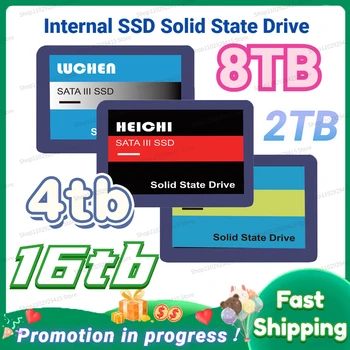 Новый 8 ТБ 4 ТБ Быстрый SATA SSD 2,5 Дюймовый Высокоскоростной SSD 480 ГБ 500 ГБ HD 1 ТБ Внутренний SSD 2 ТБ Твердотельный накопитель для Ноутбука Notebook ps5