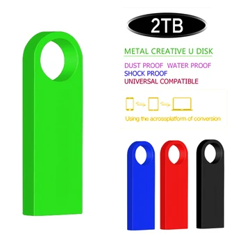 Новый USB флэш-накопитель 2 ТБ, флешка, флешка флешка 2 ТБ, металлический u-диск memoria cel, USB-накопитель, подарок для телефона/ПК/автомобиля/телевизора, бесплатный логотип