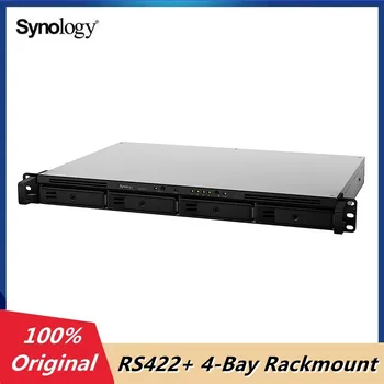 Оригинальная стойка Synology RS422 + NAS RackStation с 4 отсеками для установки в стойку с четырехъядерным процессором 1,4 ГГц, черная (бездисковая)