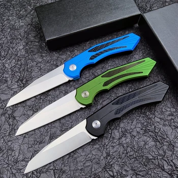 Открытый карманный складной нож D2 С лезвием из цинкового сплава, Охотничий Тактический нож для выживания, Черный/ Синий / Зеленый, Доступны три цвета