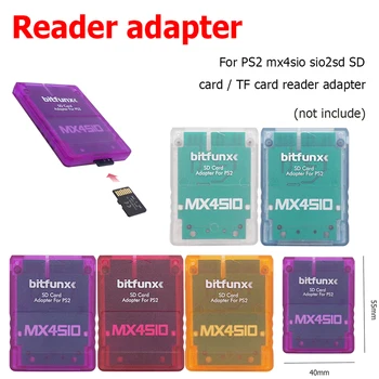 Портативный кард-ридер для PS2 MX4SIO SIO2SD Многофункциональный адаптер для карт памяти Поддержка защищенных цифровых/TF-карт Аксессуары