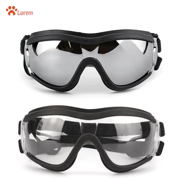 Прозрачные солнцезащитные очки для собак с защитой от ультрафиолета с регулируемым ремешком, водонепроницаемые очки для домашних животных, Модные солнцезащитные очки для собак, аксессуары