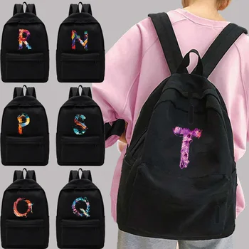 Рюкзак на плечо Унисекс, Повседневный походный рюкзак, Спортивная школьная сумка на открытом воздухе, письмо розовой краской, рюкзак для ноутбука большой емкости для путешествий