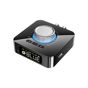 Светодиодный интеллектуальный цифровой дисплей, Bluetooth-адаптер, Аудиоприемник, передатчик Bluetooth 5.0, аудиоадаптер 2 In1 AUX, Конвертер аудиоадаптеров