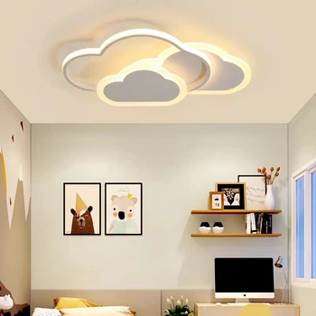 Современный потолочный светильник для детской комнаты, облачный потолочный светильник для кабинета, спальня, Милые девочки, Мальчики, Детская спальня, Светильник
