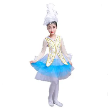 танцевальный костюм гуся для девочек, одежда для выступлений в детском саду, красивый современный танцевальный фестиваль, подарки на день рождения для девочек