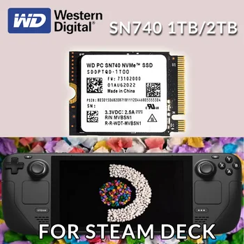 Твердотельный накопитель Western Digital WD SN740 1 ТБ 2 ТБ NVMe PCIe 4,0 2230 M.2 SSD для ноутбука Steam Deck Rog Ally GPD Surface Tablet